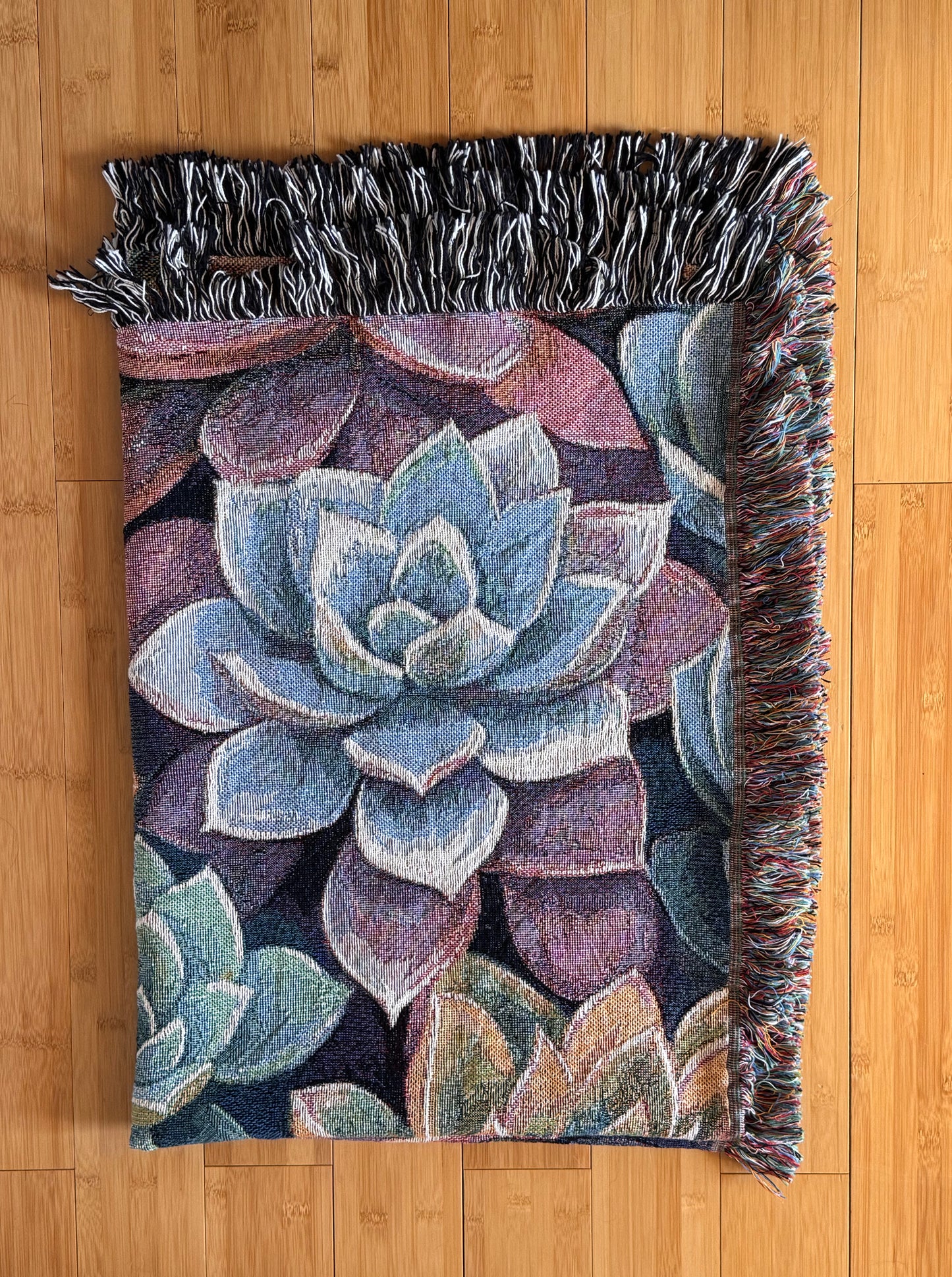 Succulent Woven Blanket