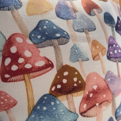 Watercolor Mushroom Outdoor Pillow