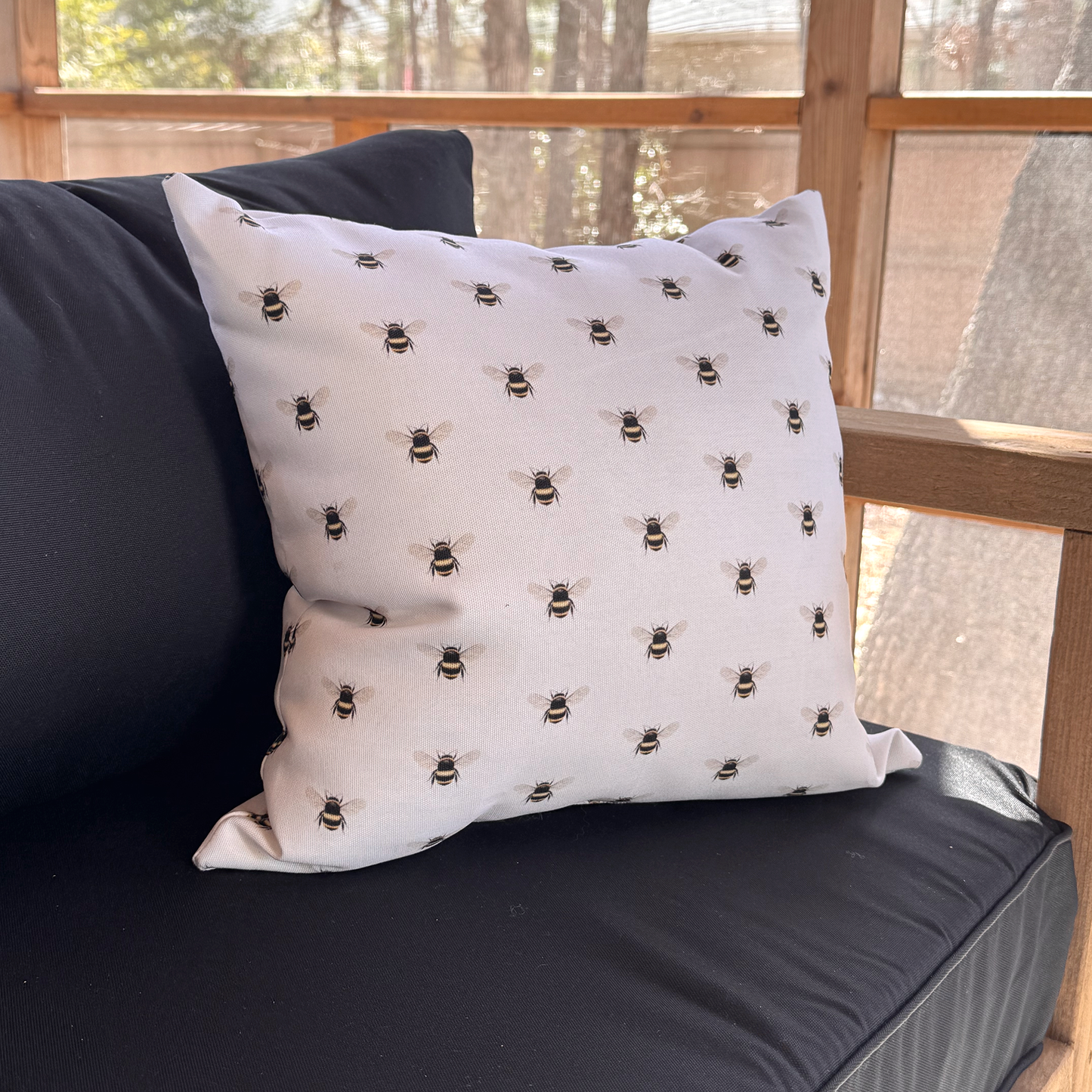 Bee Outdoor Pillow