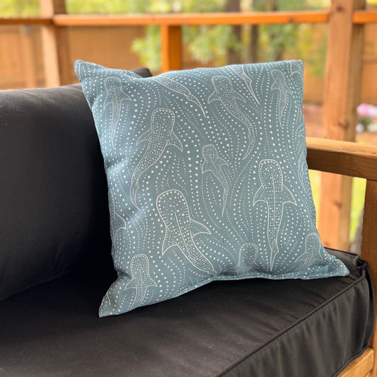 Whale Shark Outdoor Pillow