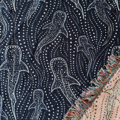 Whale Shark Woven Blanket