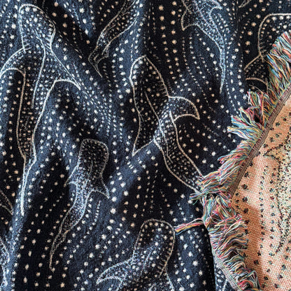 Whale Shark Woven Blanket