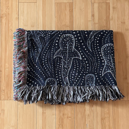 Whale Shark Woven Blanket