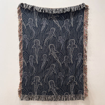 Whale Shark Woven Blanket