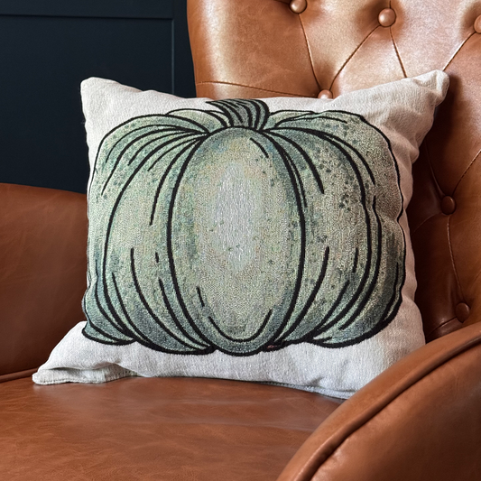 Pumpkin Woven Pillow
