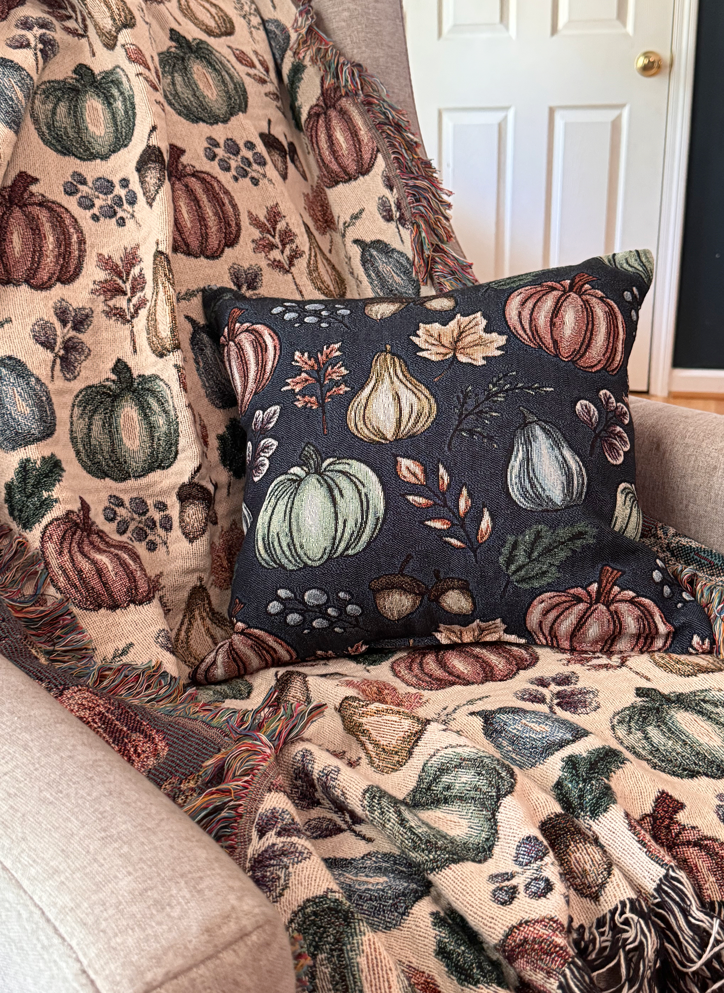 Autumn Woven Pillow
