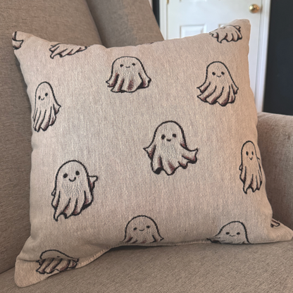 Ghosts Woven Pillow