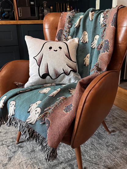 Ghosts Woven Blanket