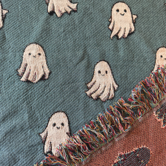 Ghosts Woven Blanket
