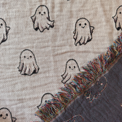 Ghosts Woven Blanket