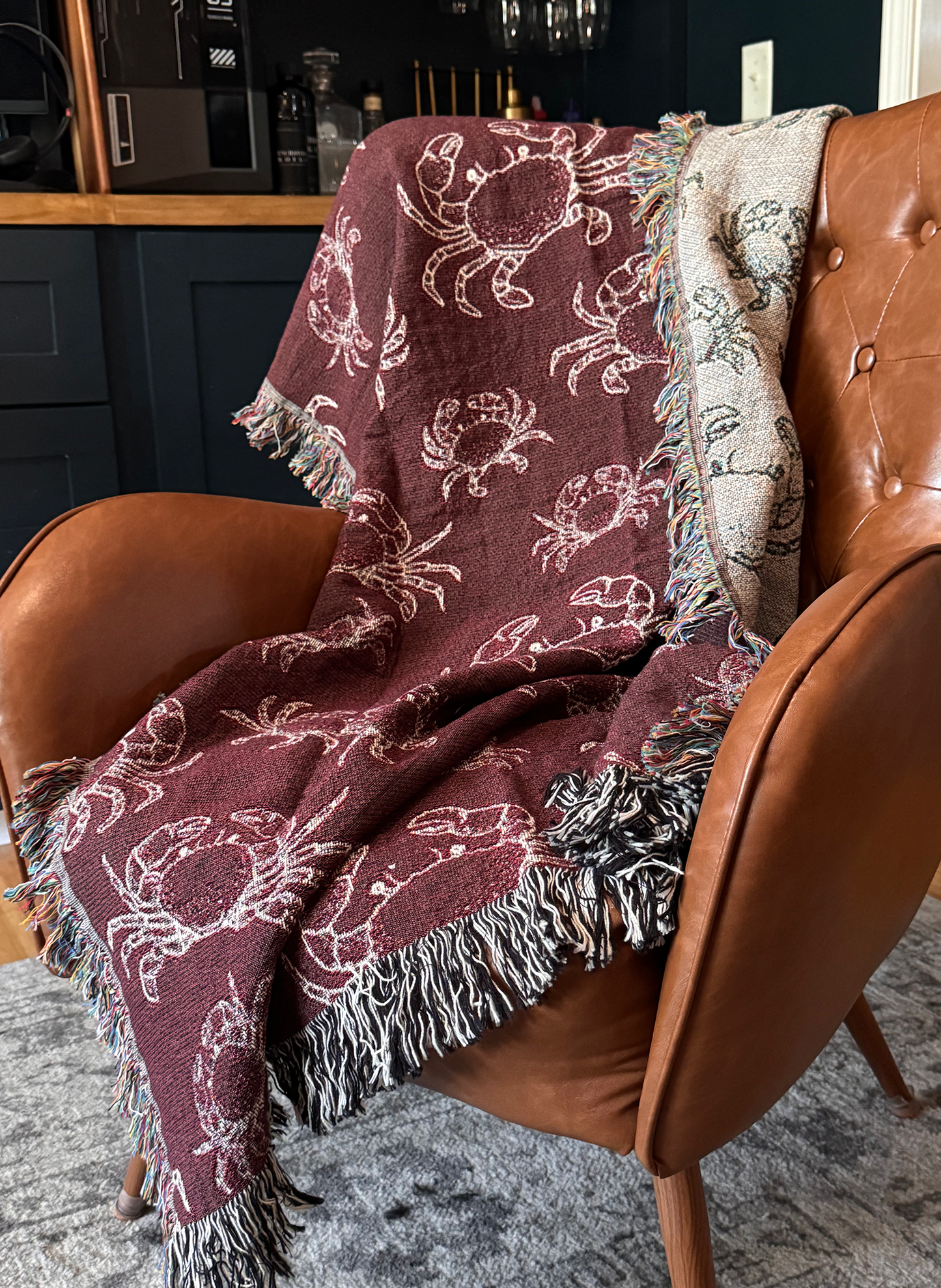 Crab Woven Blanket