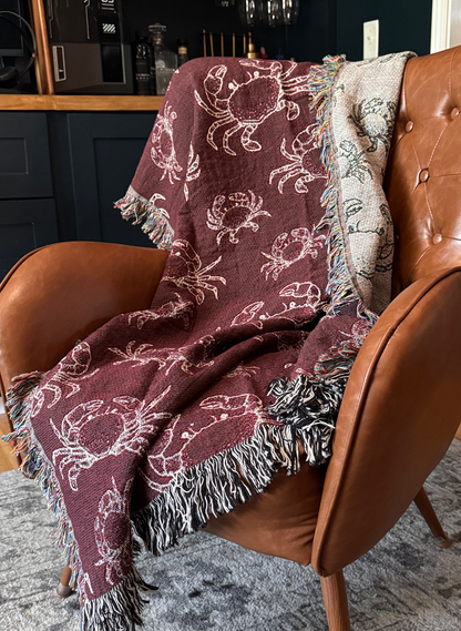 Crab Woven Blanket