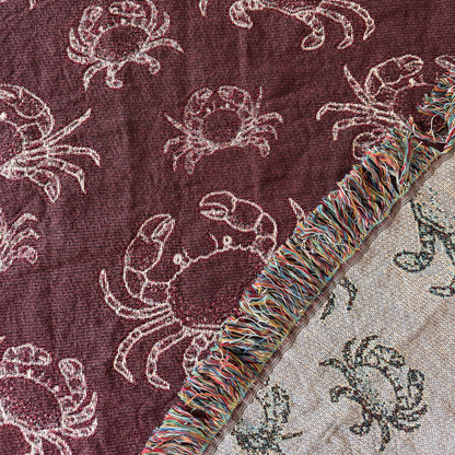 Crab Woven Blanket