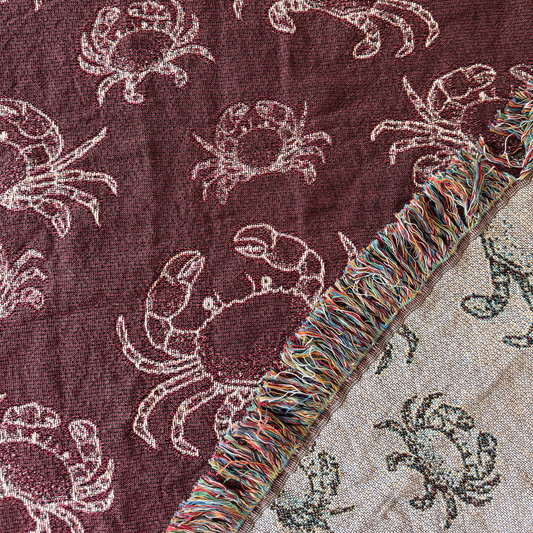 Crab Woven Blanket