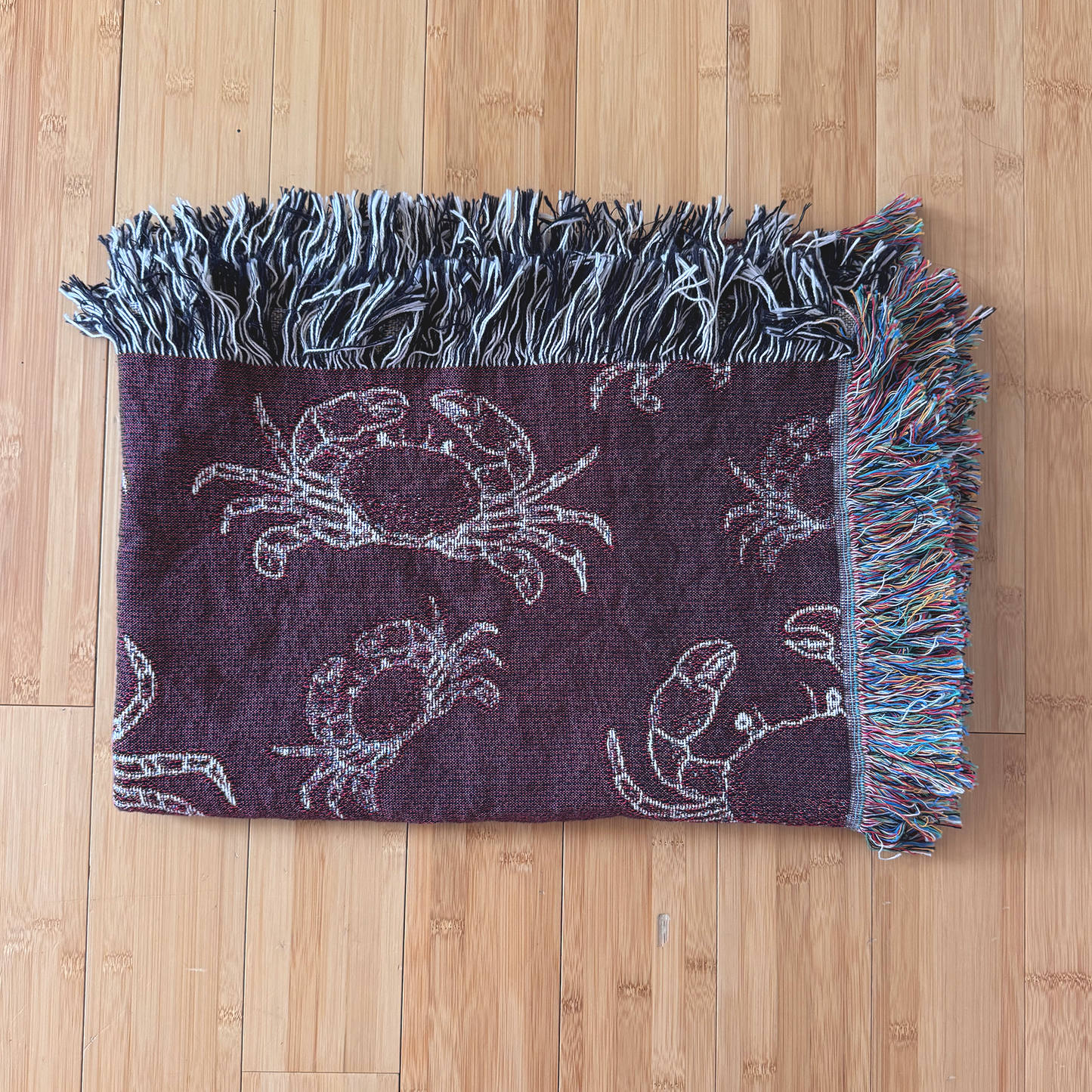 Crab Woven Blanket