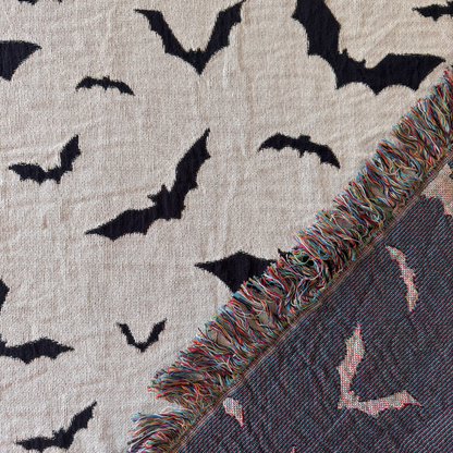 Bat Woven Blanket