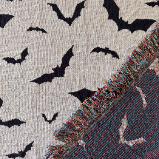Bat Woven Blanket