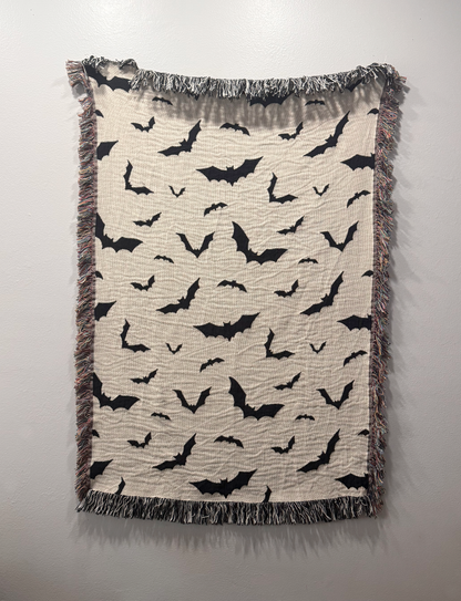 Bat Woven Blanket