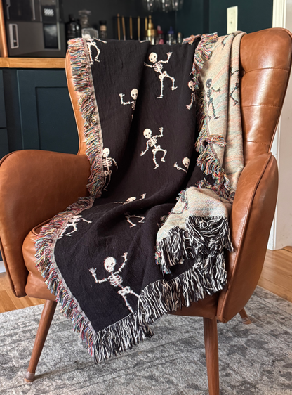 Skeleton Woven Blanket