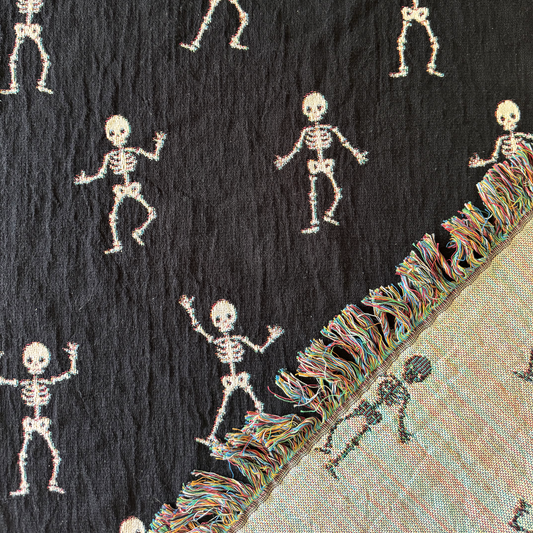 Skeleton Woven Blanket
