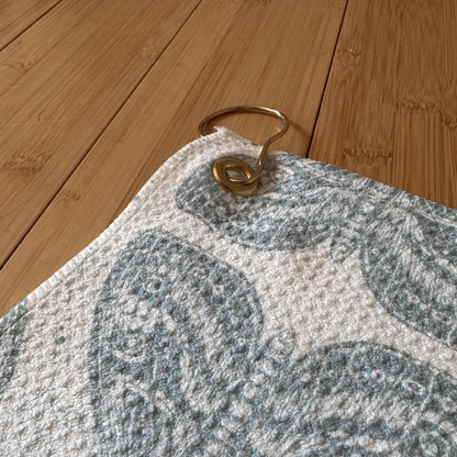 Blue Moth Golf Towel