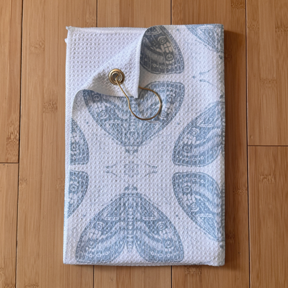 Blue Moth Golf Towel
