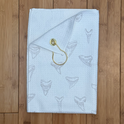 Sharks Teeth Golf Towel