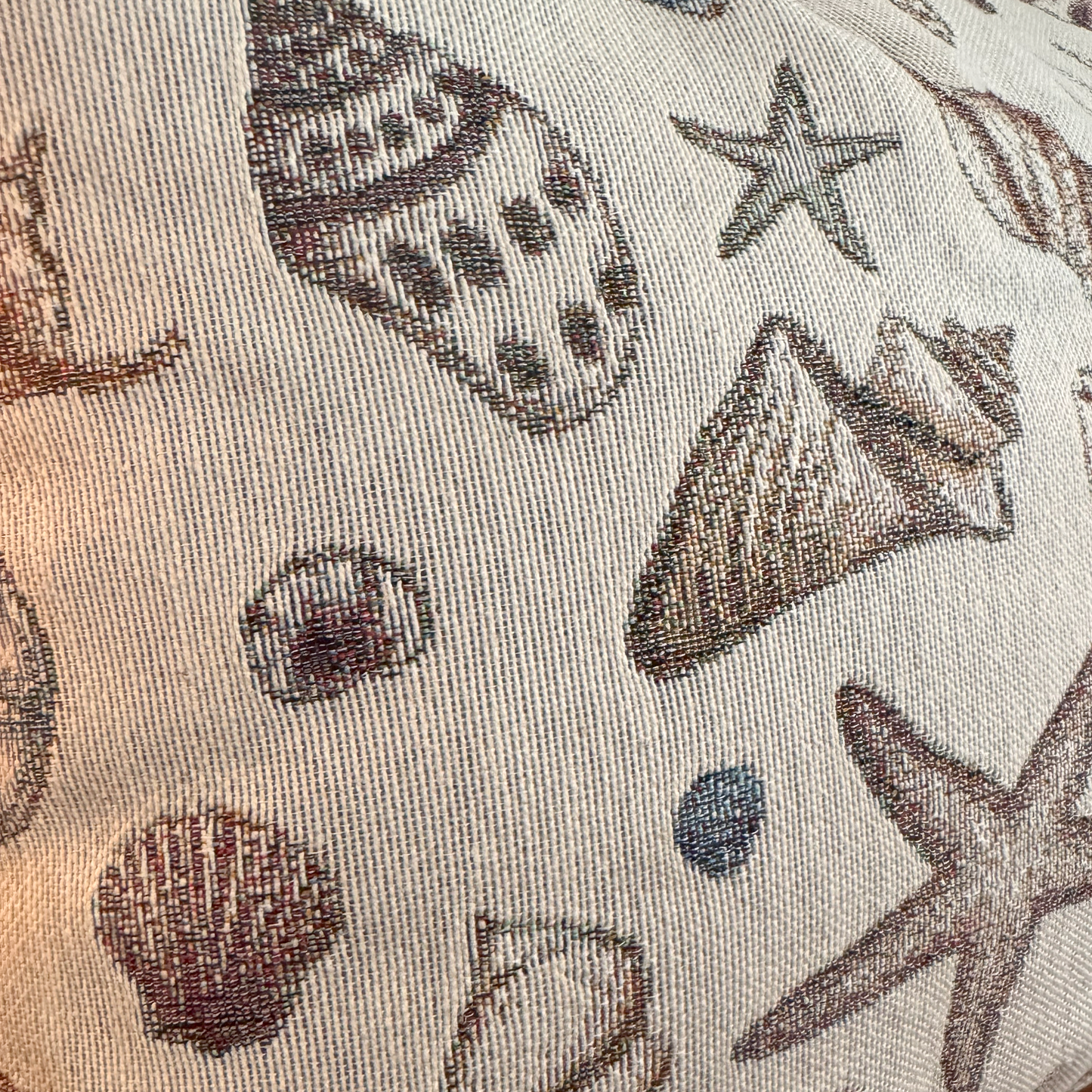 Seashells Woven Pillow