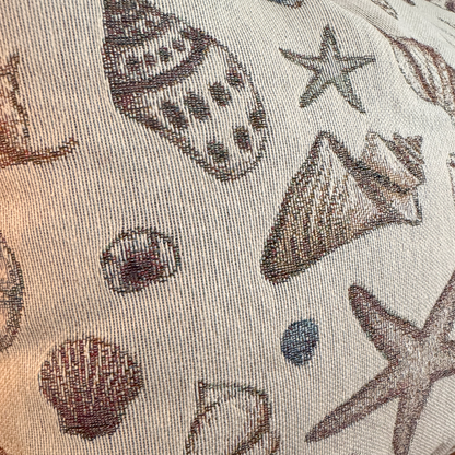 Seashells Woven Pillow