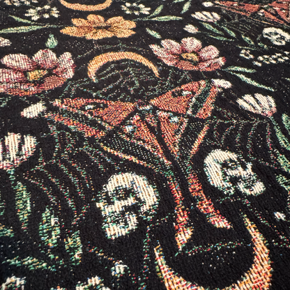 Woven Mystical Moths Blanket