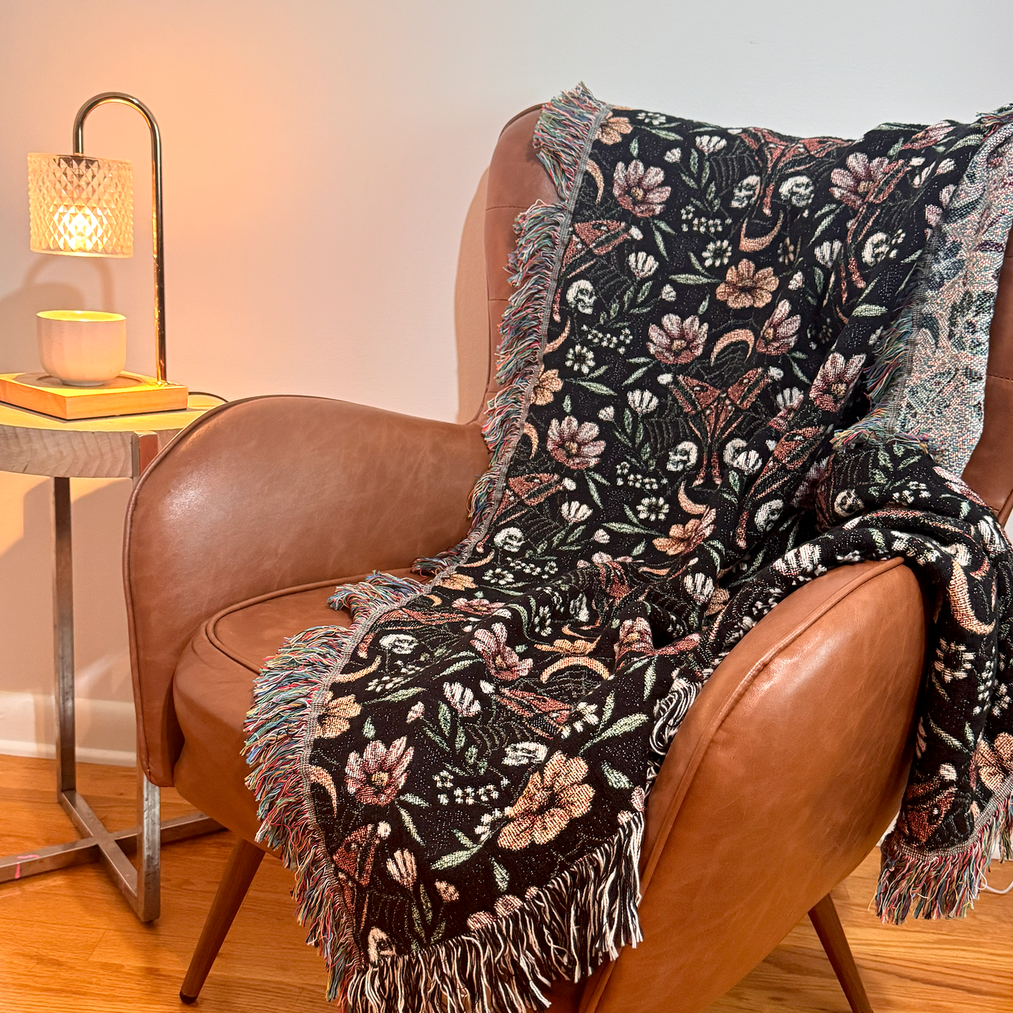 Woven Mystical Moths Blanket
