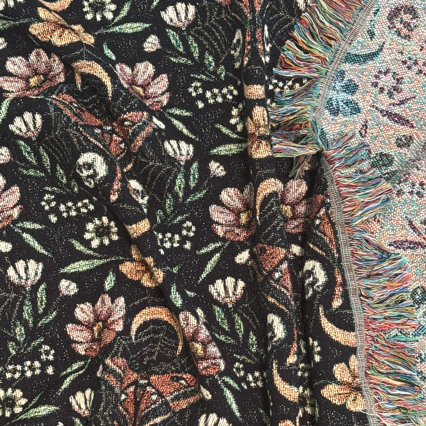 Woven Mystical Moths Blanket