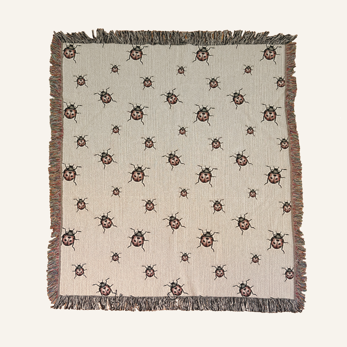 Ladybug Woven Blanket