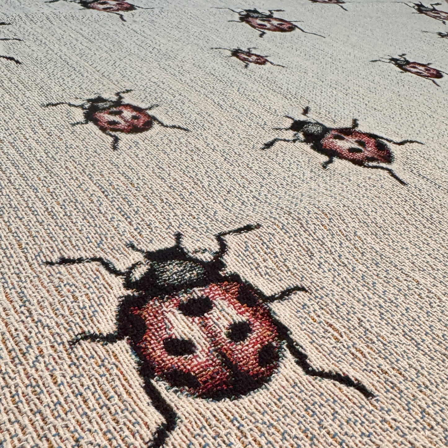 Ladybug Woven Blanket