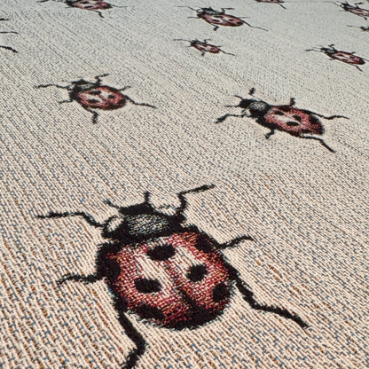 Ladybug Woven Blanket