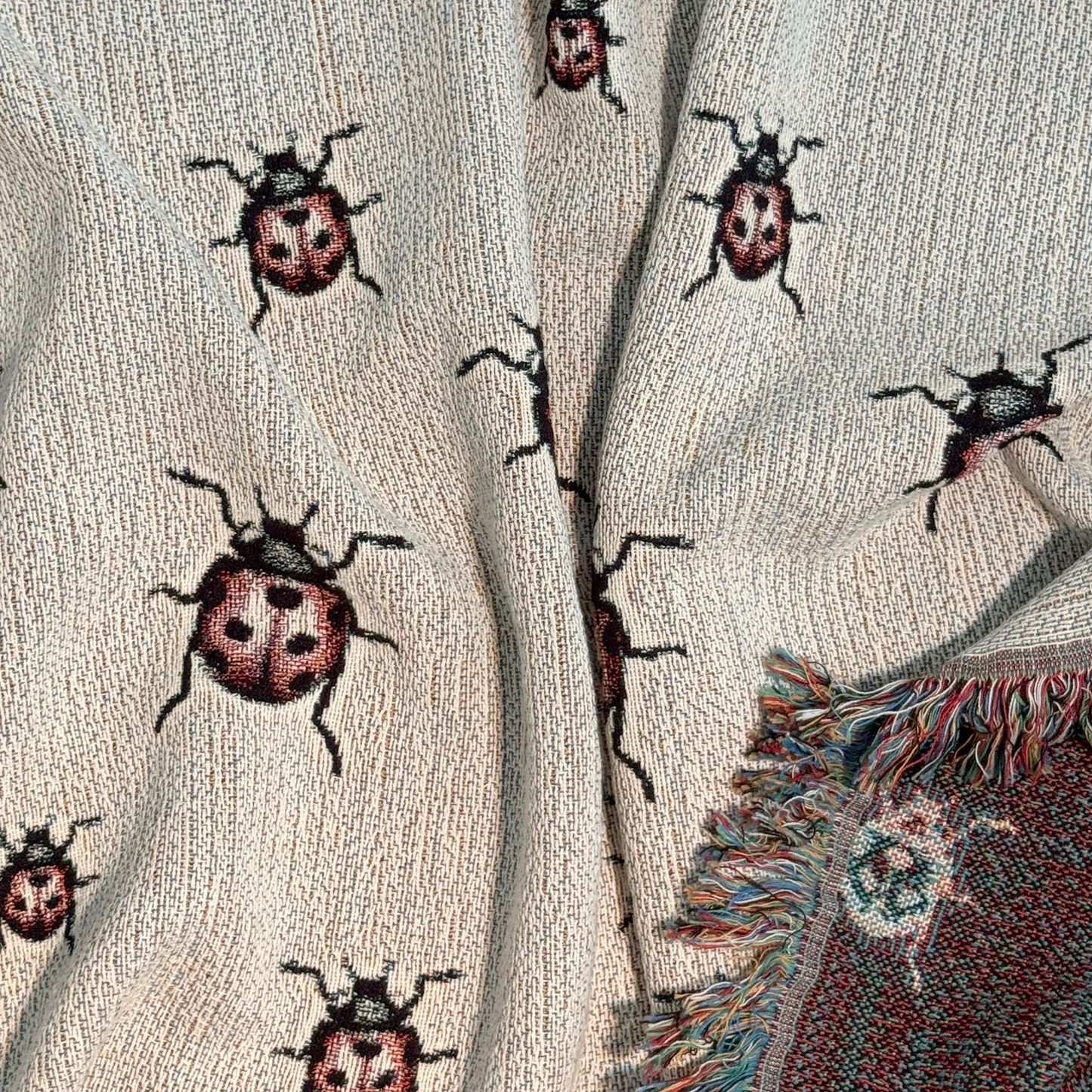 Ladybug Woven Blanket