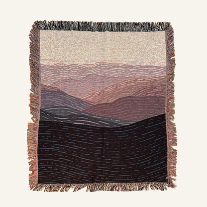 Mountains Woven Blanket