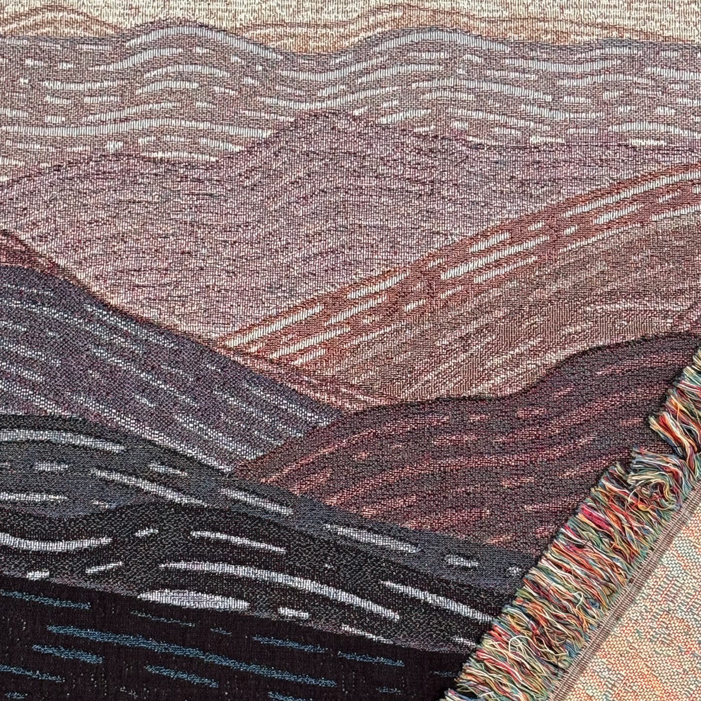 Mountains Woven Blanket