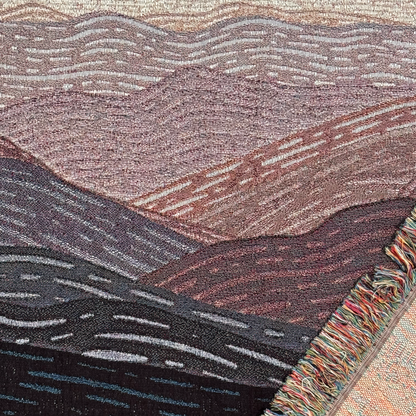 Mountains Woven Blanket