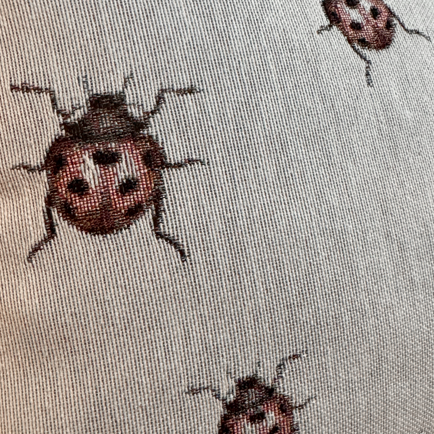 Ladybug Woven Pillow