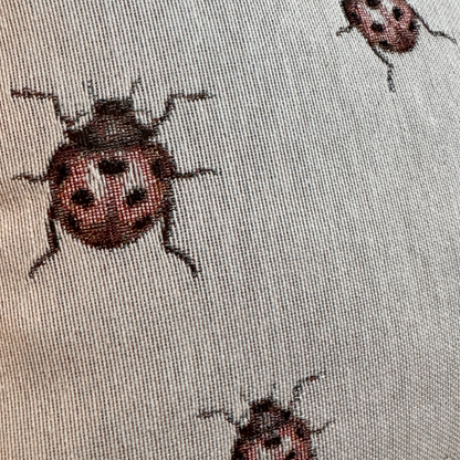Ladybug Woven Pillow
