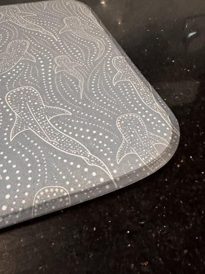 Whale Shark Microfiber Kitchen Dish Mat
