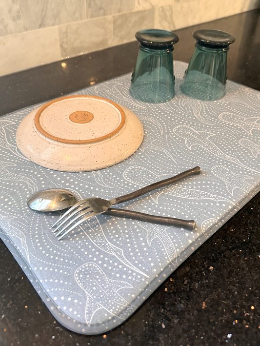 Whale Shark Microfiber Kitchen Dish Mat
