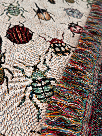 Beetle Woven Blanket Light