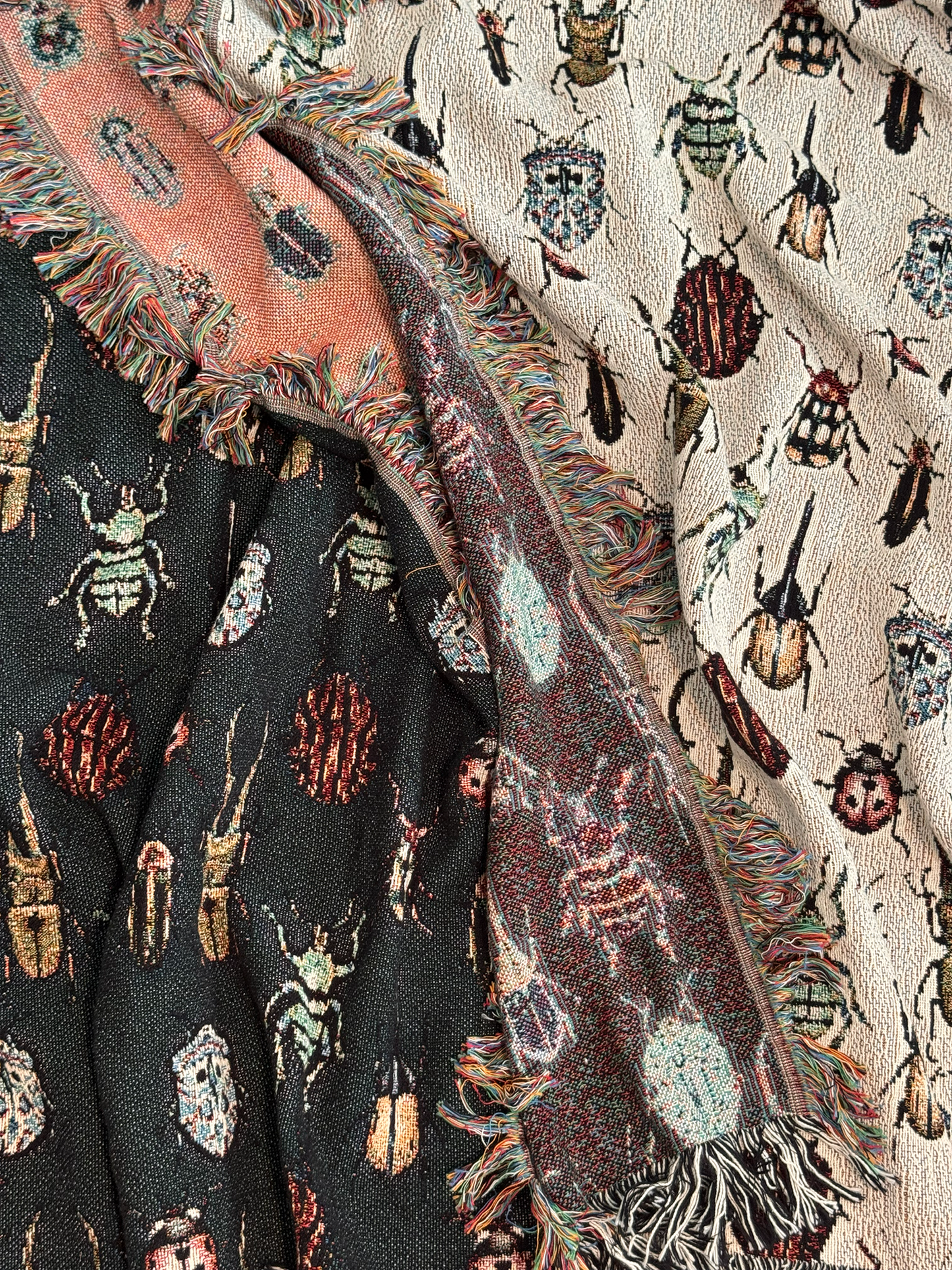 Beetle Woven Blanket Light