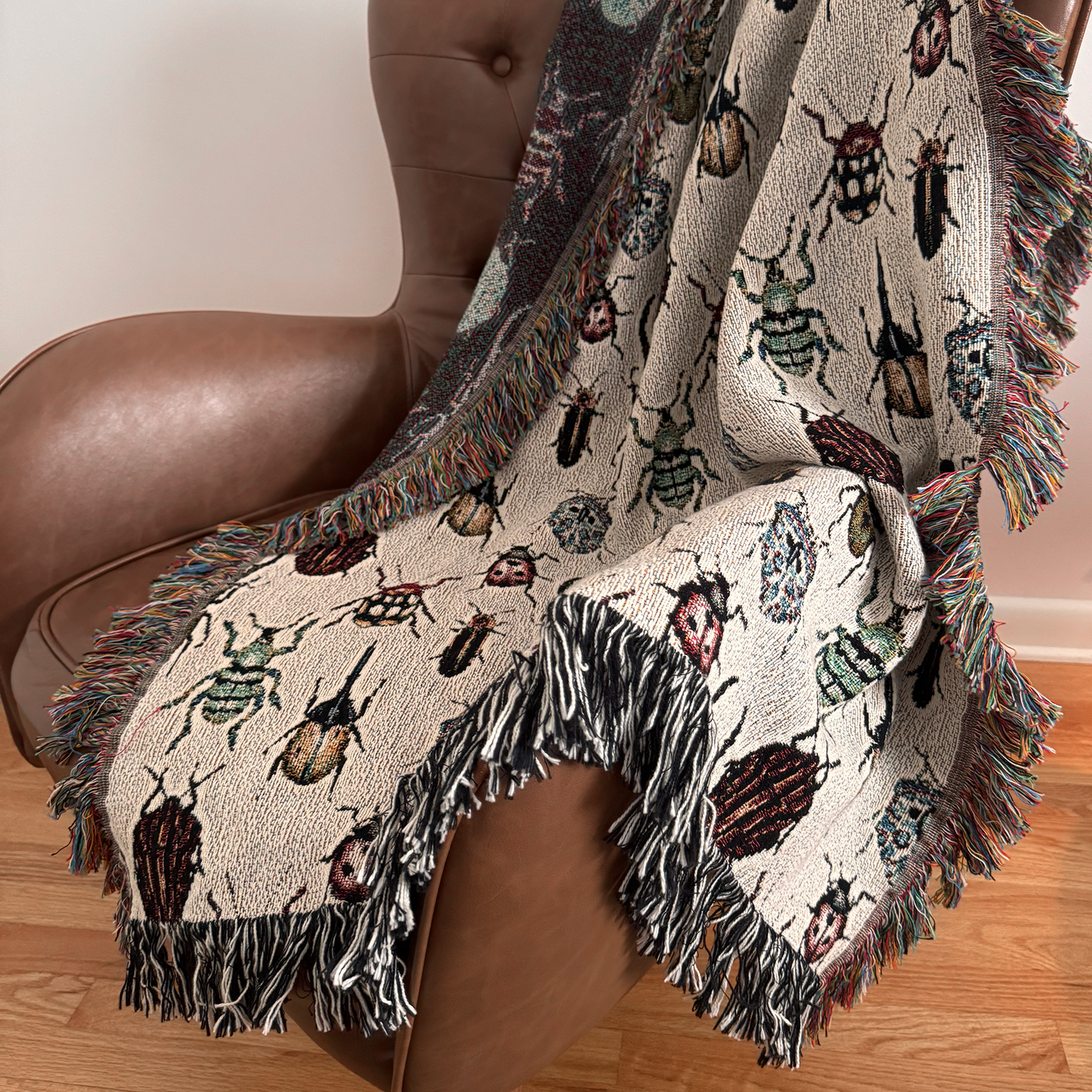Beetle Woven Blanket Light