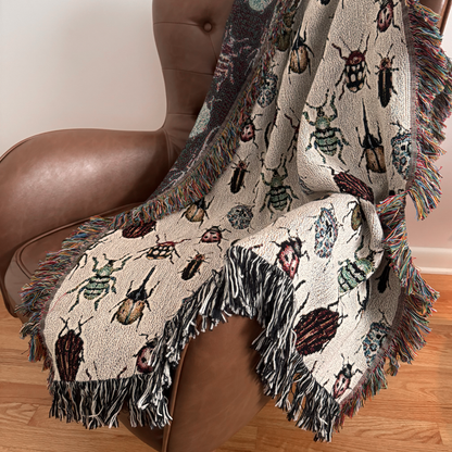 Beetle Woven Blanket Light