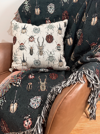 Beetle Woven Blanket Dark