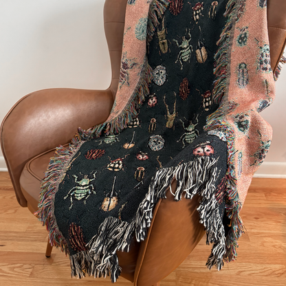 Beetle Woven Blanket Dark