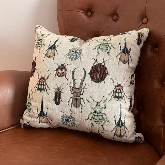 Beetles Woven Pillow